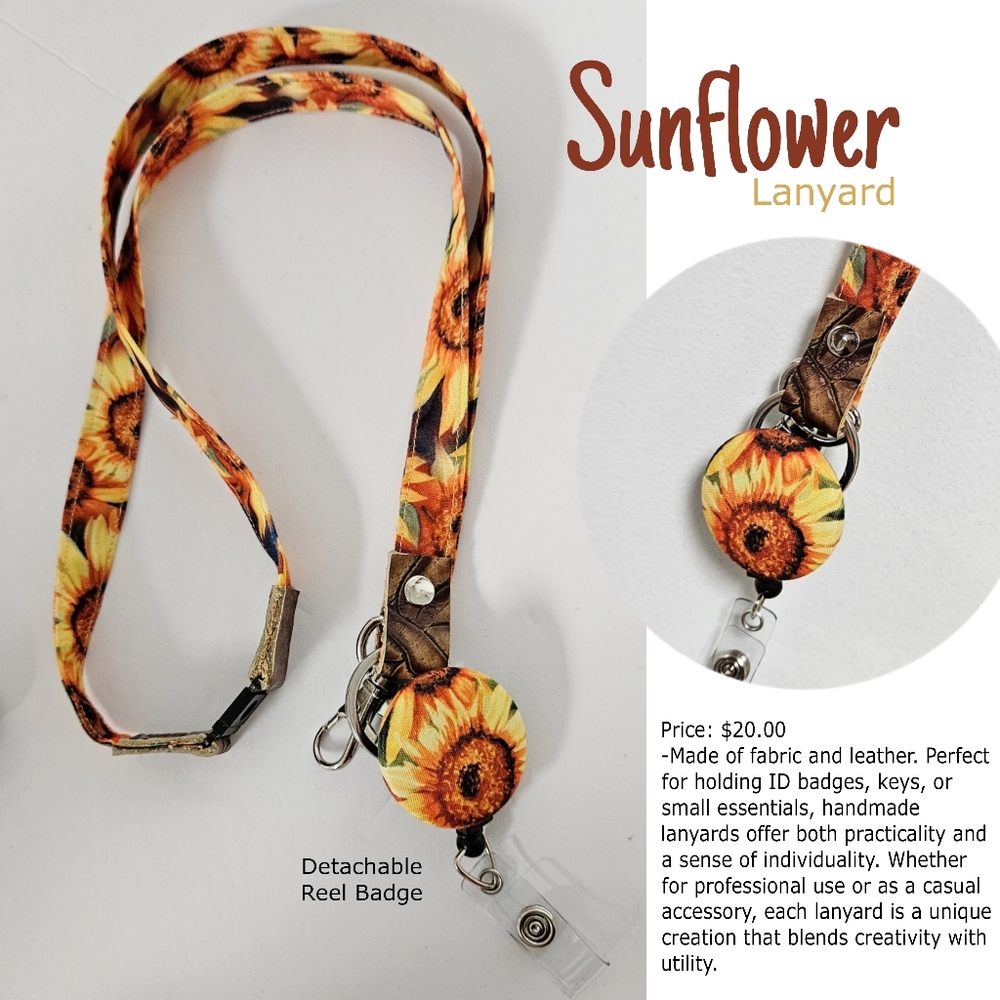 Lanyard - Handmade 🌻 Sunflower